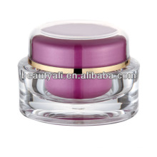 Ovales Acryl-Kosmetik-Creme-Glas für die Hautpflege